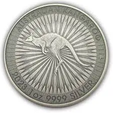 Australijski Kangur 1 uncja srebra 2023 Antique