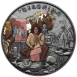 Geronimo Legendary Warriors 1 uncja srebra Antique Color