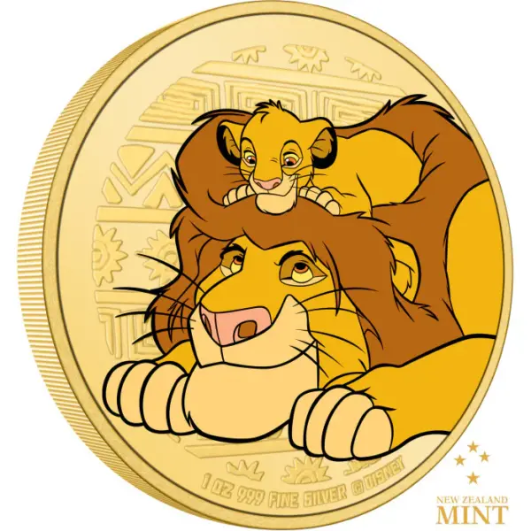 Mufasa & Simba The Lion King 30th Anniversary 1 uncja srebra 2024