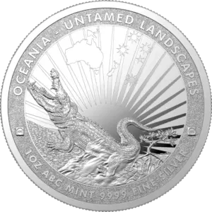 Crocodile Untamed Landscapes 1 uncja srebra 2024