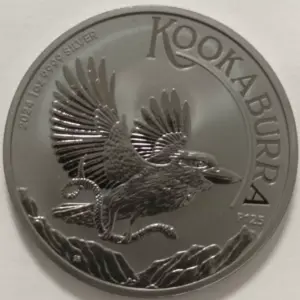 Kookaburra 1 uncja srebra 2024 Pełne rutenowanie