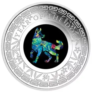Lunar Opal Rok Psa 1 uncja Srebra 2018