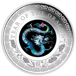Lunar Opal Rok Smoka 1 uncja Srebra 2024 Proof