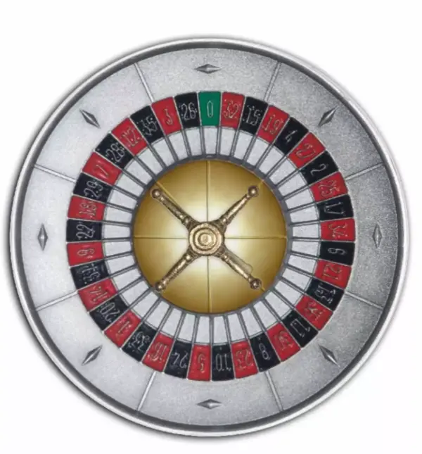 Roulette 3 uncje Srebra 2023