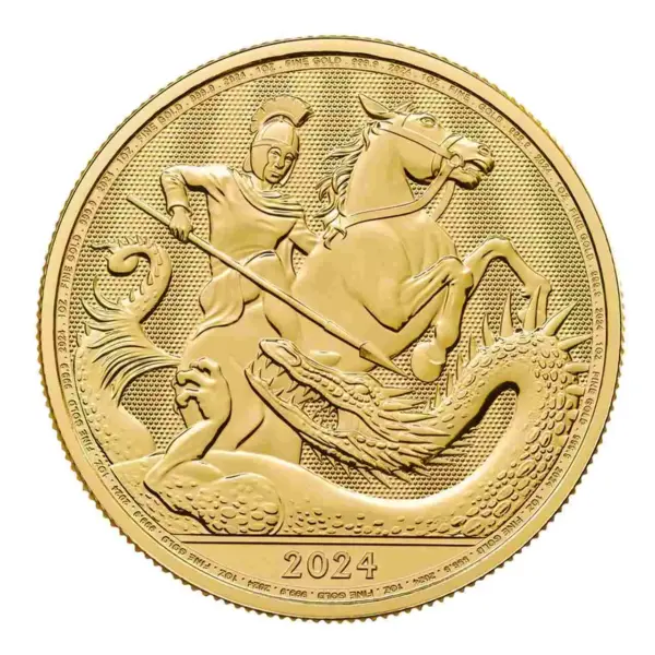 St George and Dragon 1 uncja złota 2024