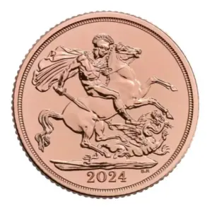 Suweren King Charles III Złota Moneta 2024