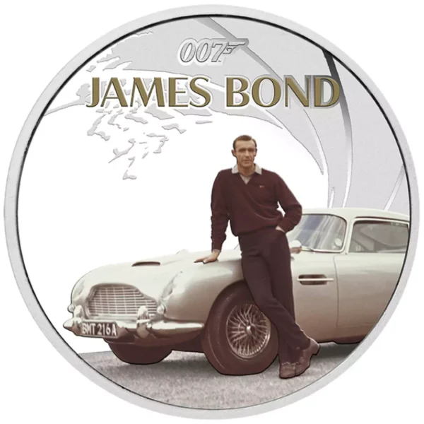 James Bond Sean Connery 1 uncja srebra 2024 Proof Kolorowany