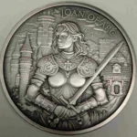 Joan of Arc Warriors 1 uncja srebra Antique