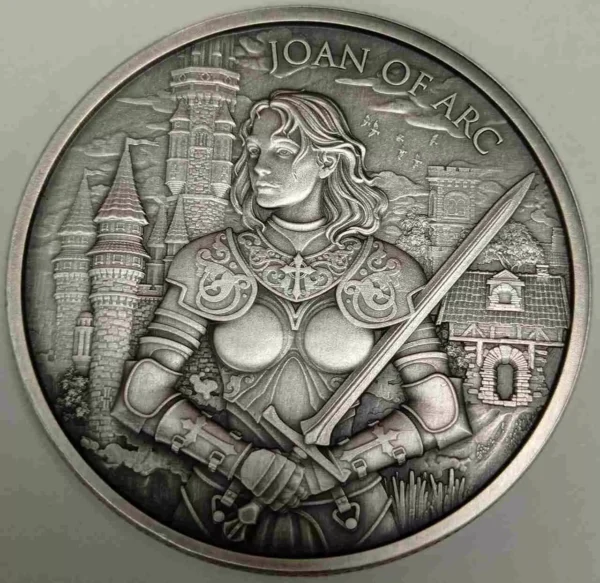 Joan of Arc Warriors 1 uncja srebra Antique