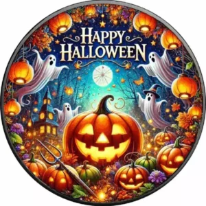 Amerykański Orzeł 1 uncja srebra 2024 Happy Halloween Ghosts