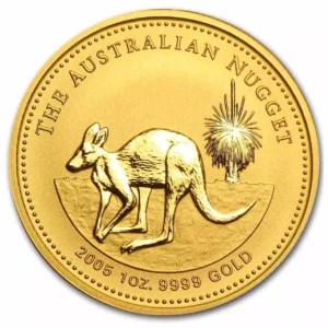 Australian Kangaroo Gold Nugget 1 uncja Złota 2005