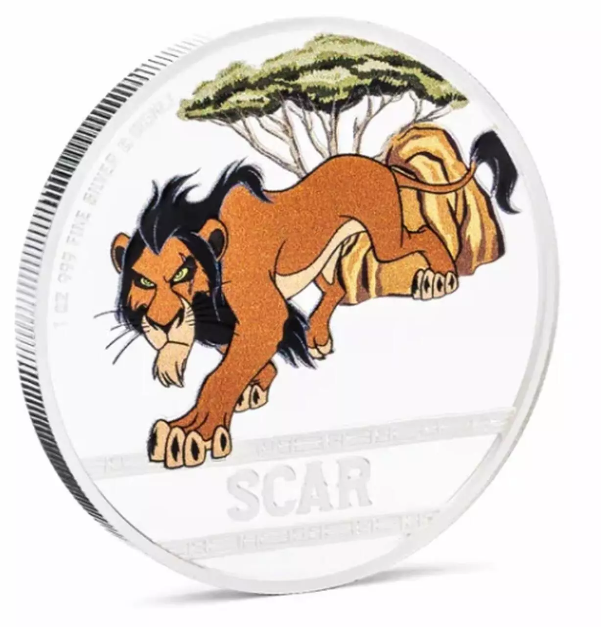Scar The Lion King 30th Anniversary 1 uncja srebra 2024 - obrazek 4