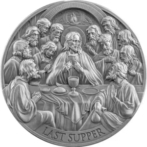 Srebrna moneta The Last Supper Bible Stories 2 uncje srebra 2025