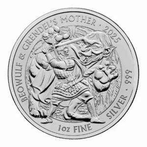 Srebrna moneta Beowulf and Grendel Myths and Legends 1 uncja srebra 2025