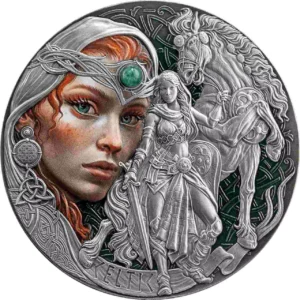 Srebrna moneta Celtic Femina Bellator 2 uncje srebra 2025