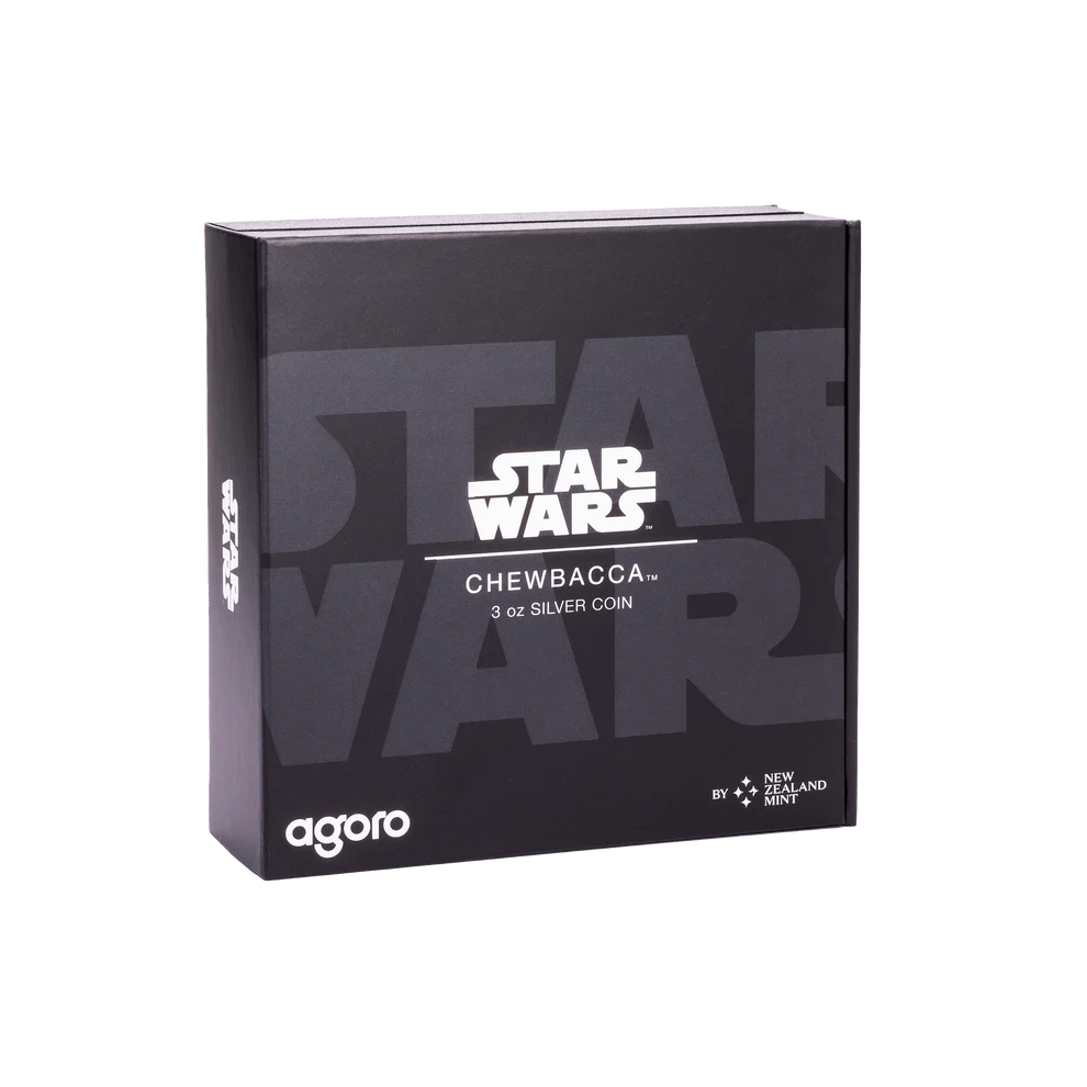 Srebrna moneta Chewbacca Star Wars 3 uncje srebra - obrazek 4