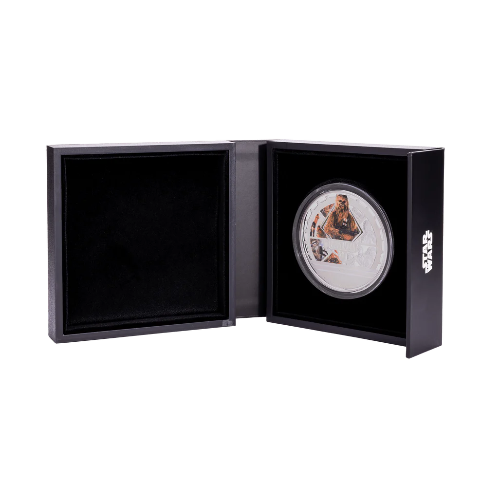 Srebrna moneta Chewbacca Star Wars 3 uncje srebra - obrazek 3