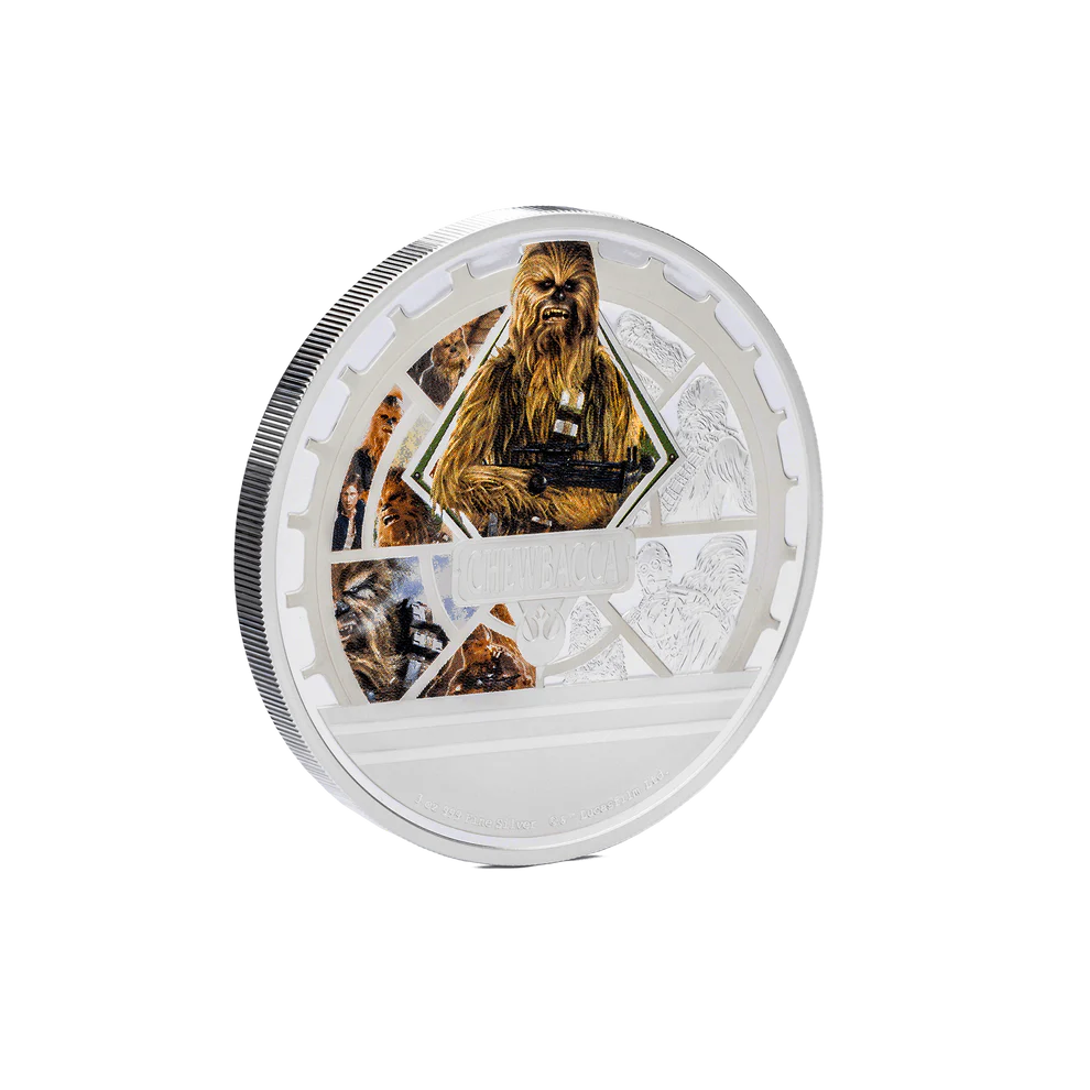 Srebrna moneta Chewbacca Star Wars 3 uncje srebra - obrazek 7
