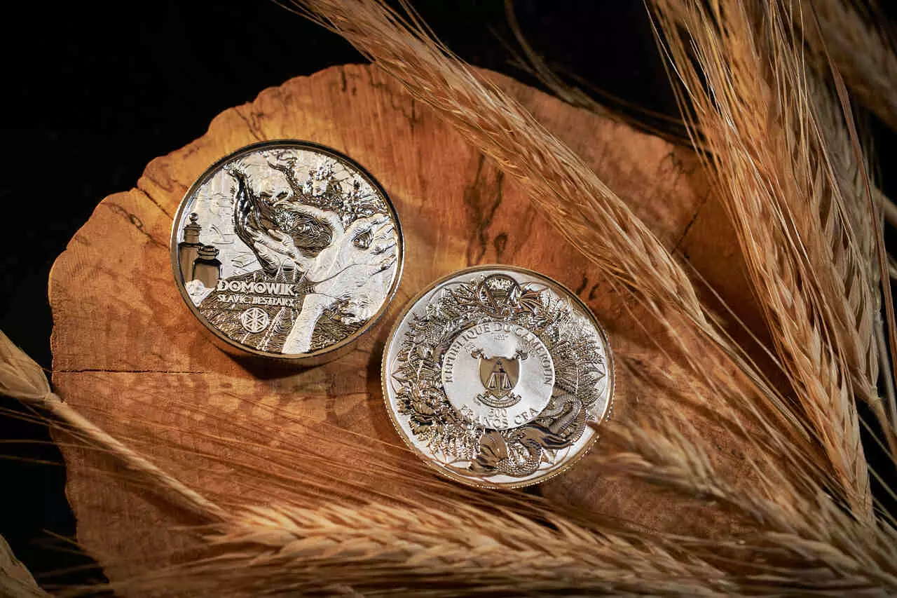 Srebrna moneta Domowik Słowiańskie Bestie 1 uncja srebra - obrazek 2