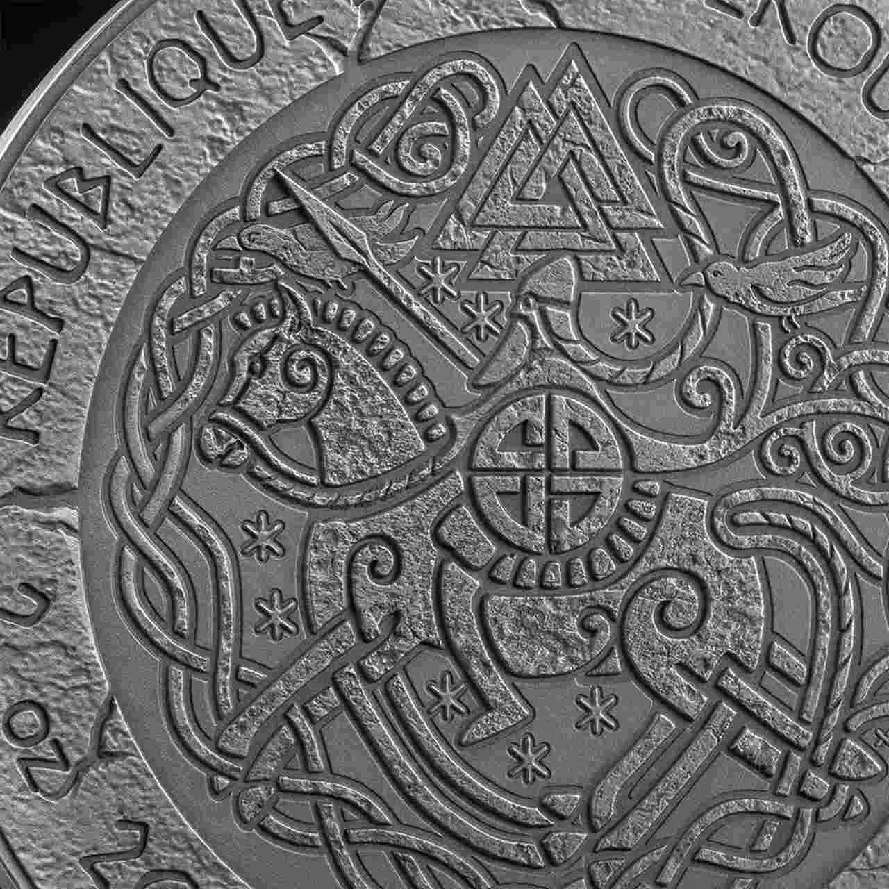 Srebrna moneta Leif Eriksson The Way to Valhalla 2 uncje srebra 2025 - obrazek 9