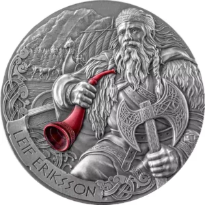 Srebrna moneta Leif Eriksson The Way to Valhalla 2 uncje srebra 2025