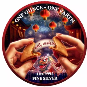 Srebrna moneta New Year Fiji Earth 1 uncja srebra 2022