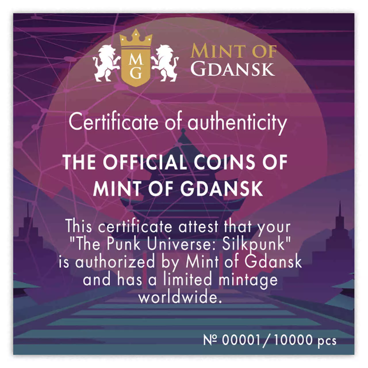 Srebrna moneta Silkpunk The Punk Universe 1 uncja srebra 2024 - obrazek 2