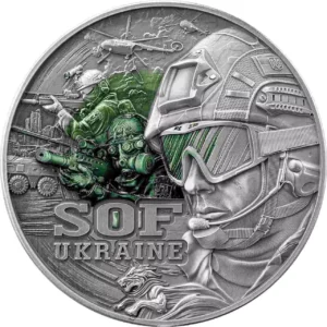 Srebrna moneta Special Operations Forces 2 uncje srebra 2025