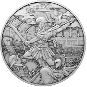 Srerbna moneta Spartacus Legendary Warriors 1 uncja srebra