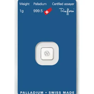 Sztabka Palladu 1 g palladu Argor-Heraeus