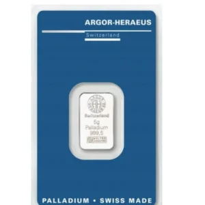 Sztabka Palladu 5 g palladu Argor-Heraeus