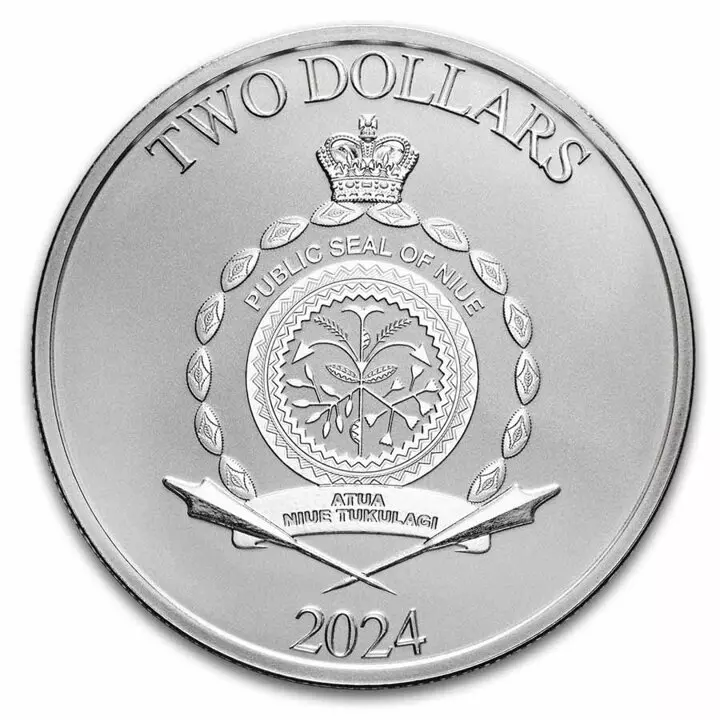 Srebrna moneta Mickey and Minnie Holidays 1 uncja srebra 2024 - obrazek 2