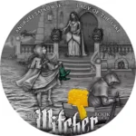 Srebrna moneta Pani Jeziora Wiedźmin 2 uncje srebra 2024