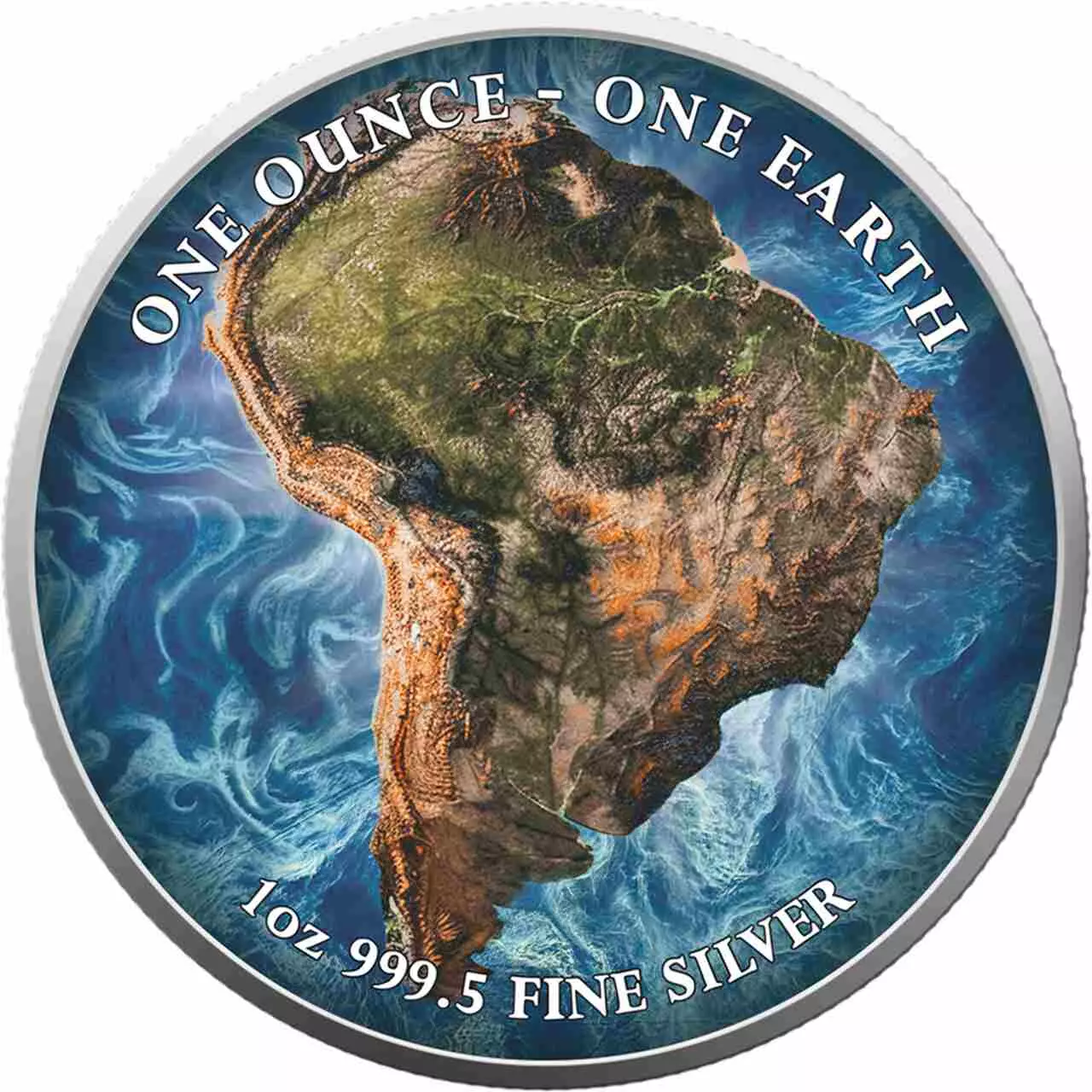 Srebrna moneta South America Fiji Earth 1 uncja srebra 2022 - obrazek 7