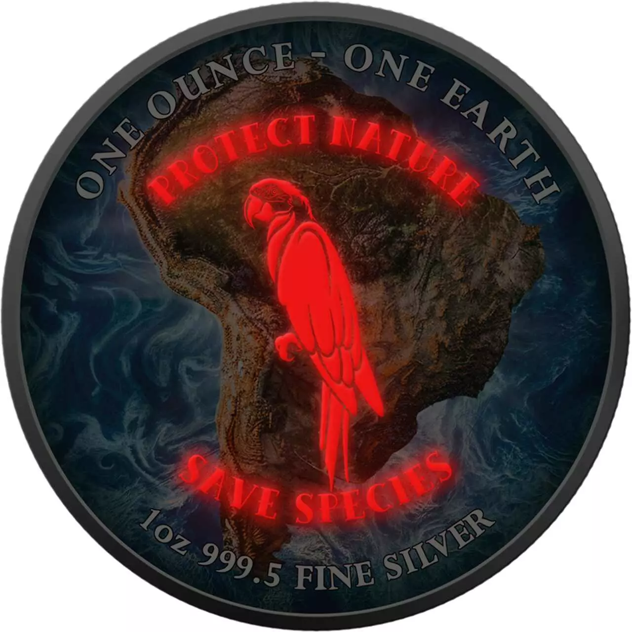 Srebrna moneta South America Fiji Earth 1 uncja srebra 2022 - obrazek 6