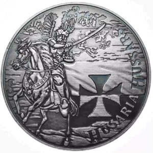 Srebrny medal Husaria III 1 uncja srebra Antique