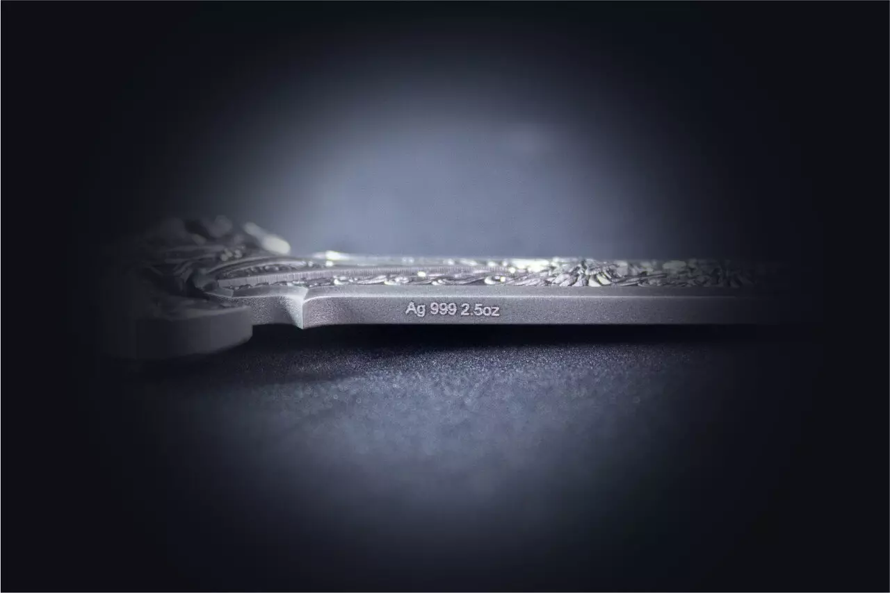 Srebrny numizmat Sword of Chiwoo Cheonwang 2.5 uncji srebra - obrazek 5