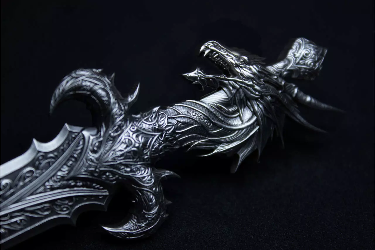 Srebrny numizmat Sword of Chiwoo Cheonwang 2.5 uncji srebra - obrazek 2