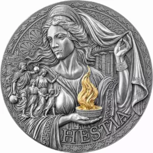 Srebrna moneta Hestia The Great Greek Mythology 3 uncje srebra 2025
