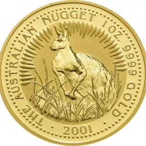 Złota moneta Australian Nugget 1 uncja Złota 2001