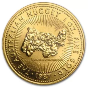 Złota moneta Gold Australian Nugget 1 uncja Złota 1987