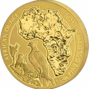 Złota moneta Martial Eagle African Ounce 1/12 uncji złota 2025