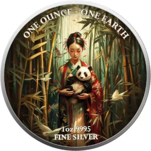 Srebrna moneta Earth Asia Fiji Earth 1 uncja srebra 2022