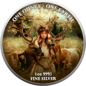 Srebrna moneta Earth Europe Fiji Earth 1 uncja srebra 2022