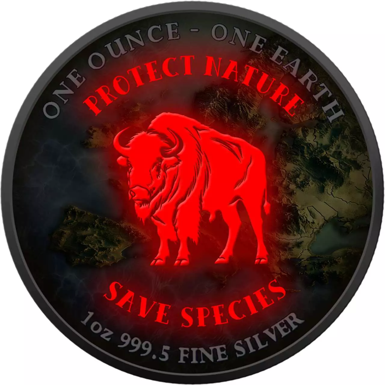 Srebrna moneta Earth Europe Fiji Earth 1 uncja srebra 2022 - obrazek 6