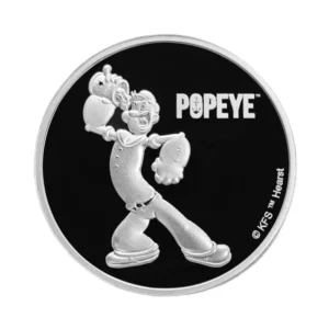 Srebrna moneta Popeye the Sailor Man 1 uncja srebra 2024