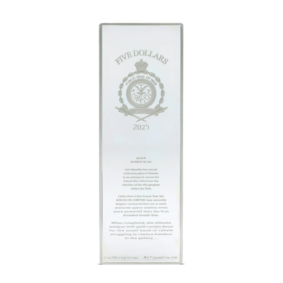 Sztabko moneta Return of the Jedi Star Wars 3 uncje srebra 2025 - obrazek 5