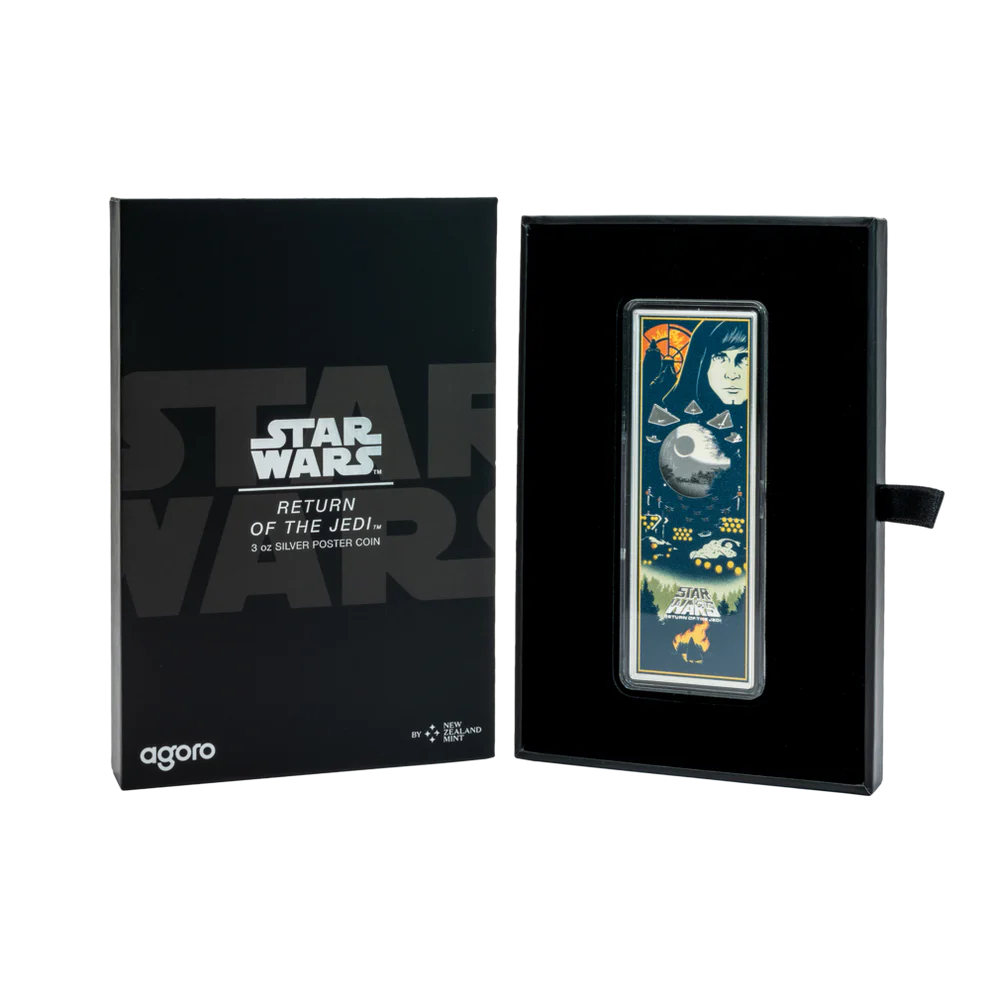 Sztabko moneta Return of the Jedi Star Wars 3 uncje srebra 2025 - obrazek 4
