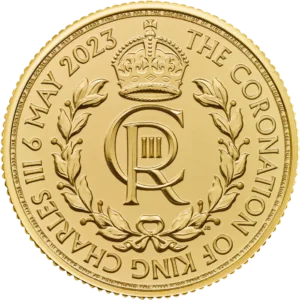 Złota moneta Koronacja Króla Karola III 1/4 uncji złota 2023