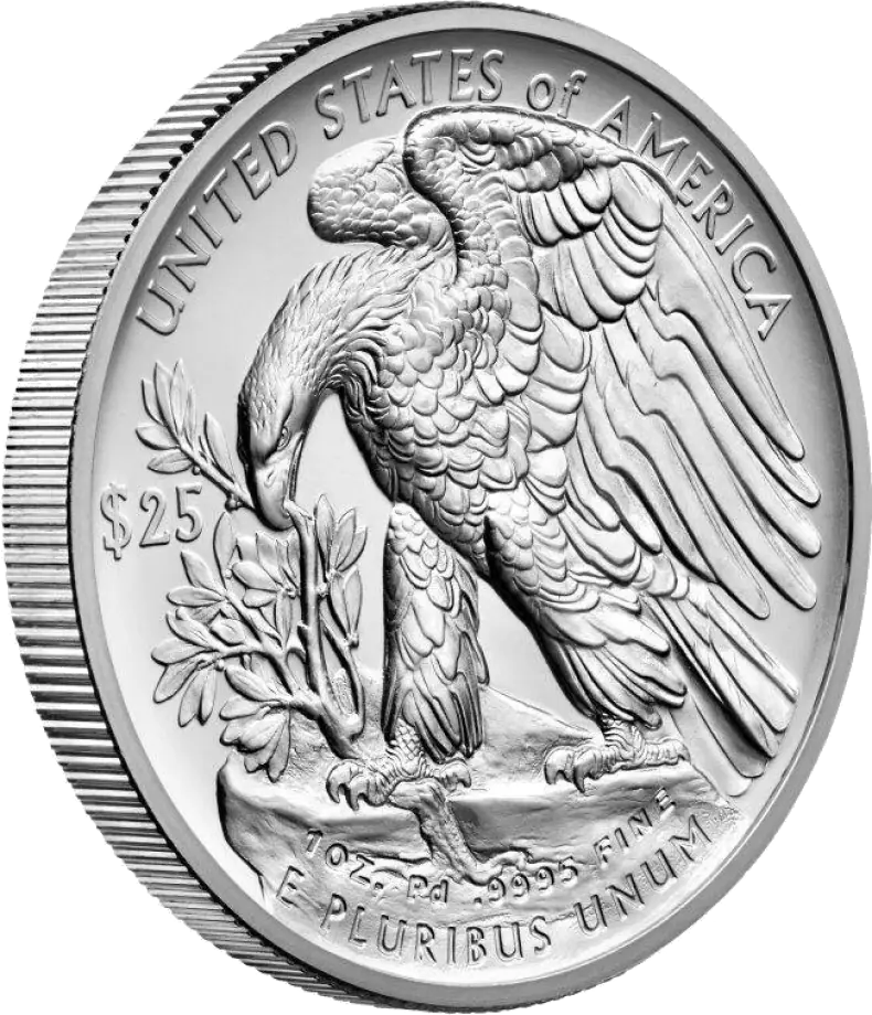 Pallad moneta Amerykański Orzeł 1 uncja palladu lata losowe - obrazek 2